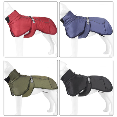 Cavalry Twill Fabric Cotton Outdoor Jacket Clothing For Pets In XL / 6XL Sizes