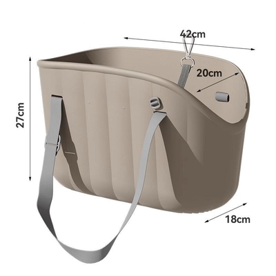 Portable Breathable Pet Shoulder Bag For Outings Large-Capacity EVA Cross-Body
