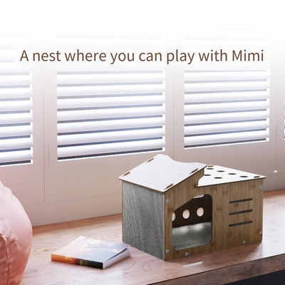 Portable Pet House For Travel Pet Cat Nest Scratching Posts Pet Carrier Cage
