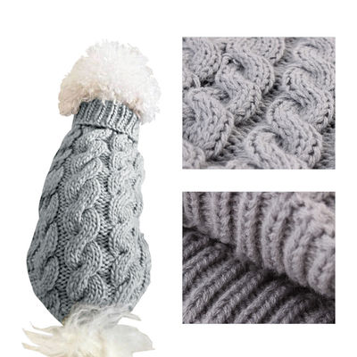 Multi Colors Warm Soft Winter 0.5kg PET Dog Sweater Clothes
